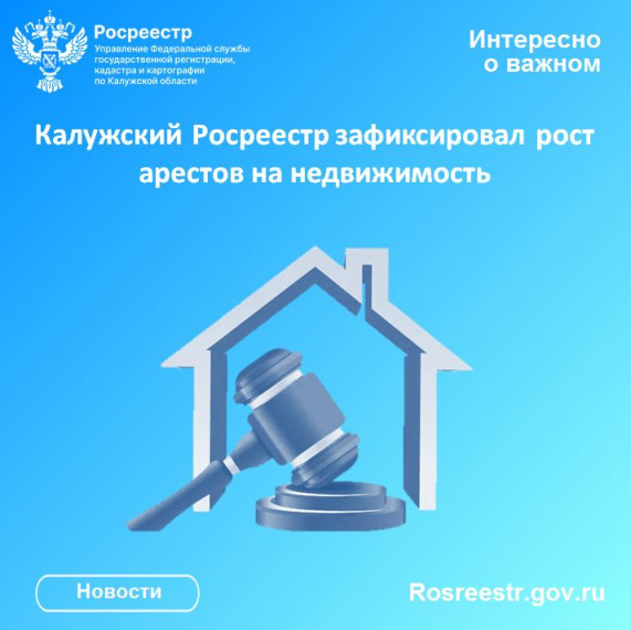 Калужский Росреестр зафиксировал рост арестов на недвижимость. Калужский Росреестр зафиксировал рост арестов на недвижимость.